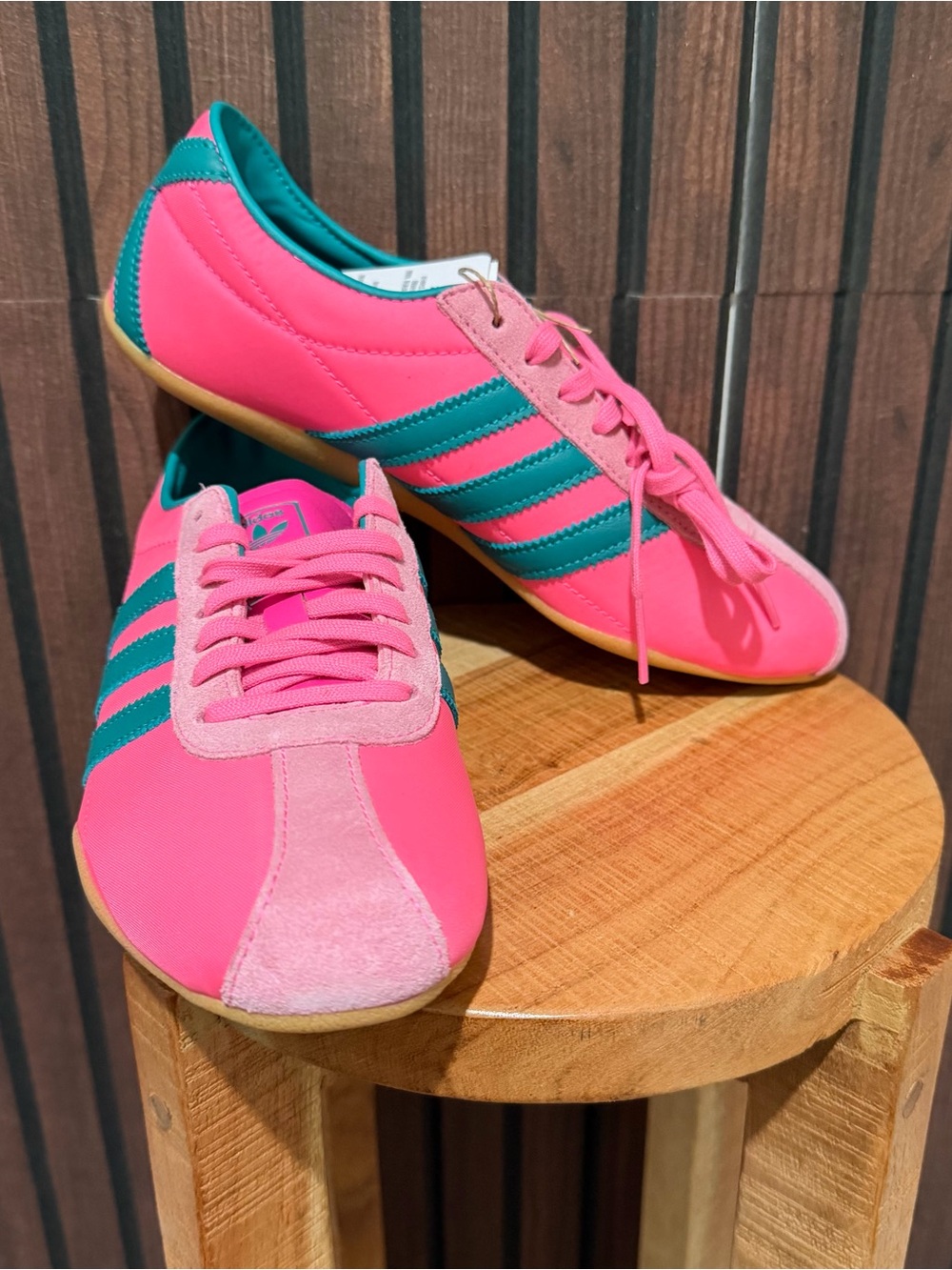 Adidas Originals Tokyo W Lucid Pink Green Sneakers Women’s 7.5 NWT